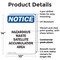 Signmission Hazardous Waste Satellite Accumulation OSHA Notice Sign, Plastic, 10in W x 14in L, 2PK OS-2PACK-NS-P-1014-V-13338 - alternate 6